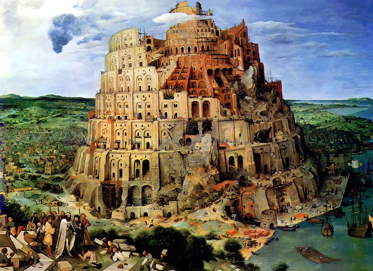 Tower Of Babel puzzle online from photo