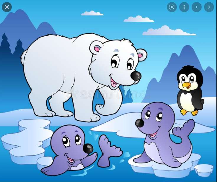 Téli állatok puzzle online fotóról