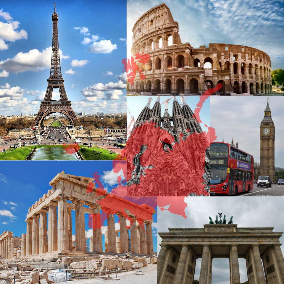 Monuments of Europe online puzzle
