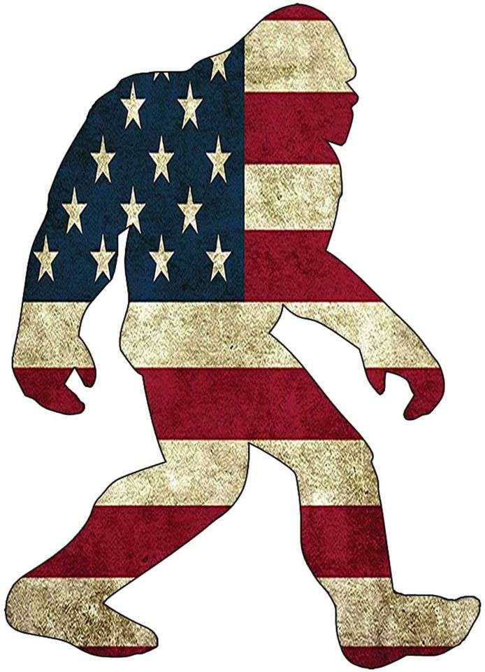 Patriotic Bigfoot online puzzle