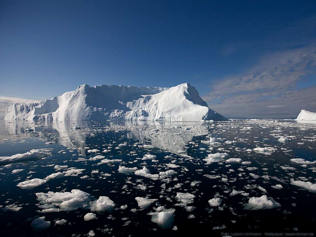 Jéghegyek Grönland puzzle online fotóról