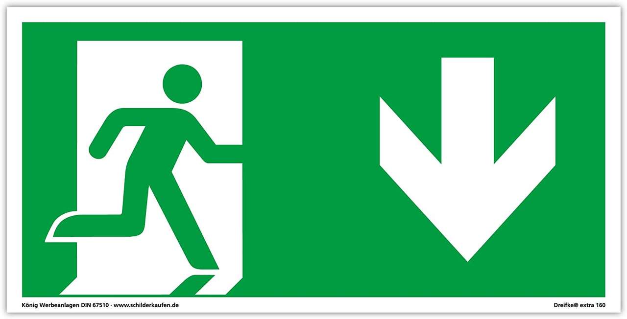Emergency exit sign online puzzle