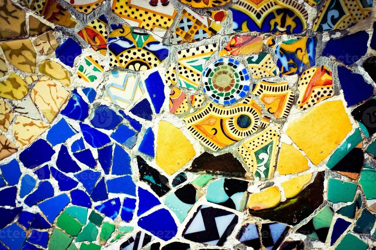 gaudi park guell puzzle online from photo