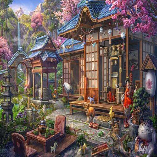 Anime Garden, cg, anime, garden, sunset, no people, scenery, landscape, HD  wallpaper | Peakpx