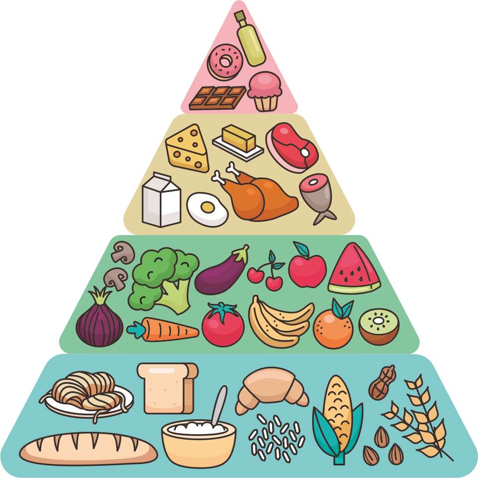 FOOD PYRAMID puzzle online from photo