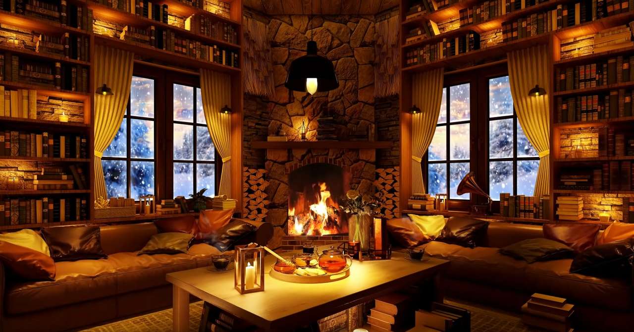 Stone Cabin In the Snow online puzzle