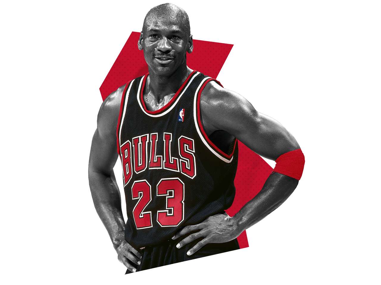 Istoria Negru Michael Jordan puzzle online