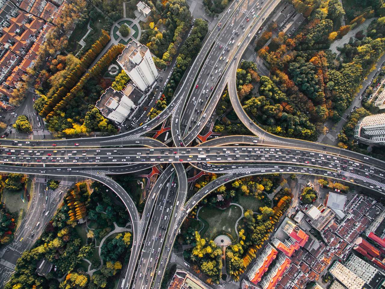 Autostrada dal drone puzzle online