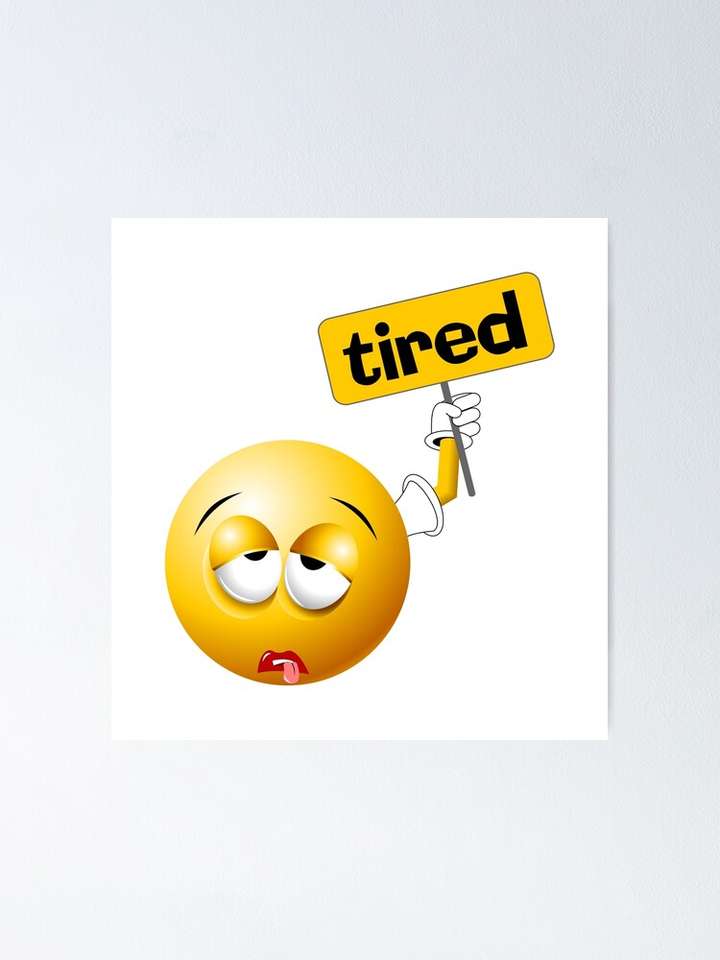 müdes Emoji Online-Puzzle vom Foto