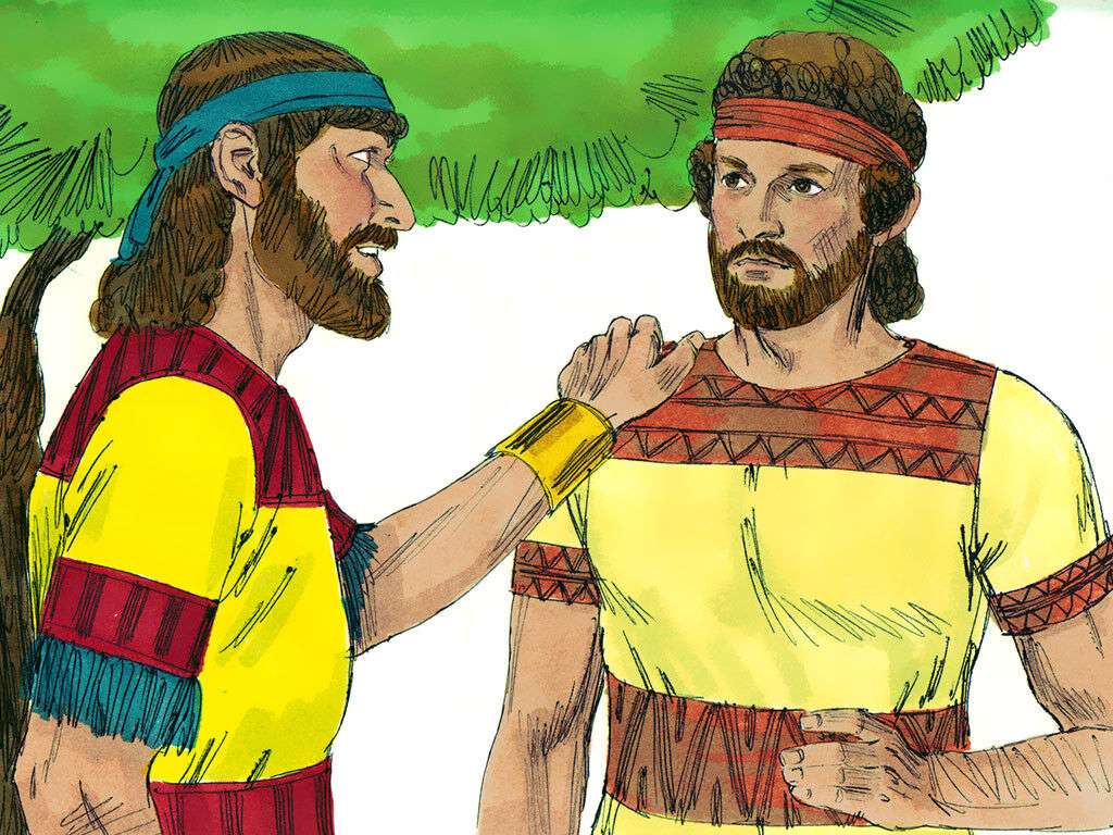 David and Jonathan puzzle online from photo