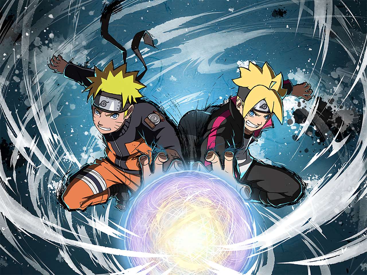 Naruto și Boruto puzzle online