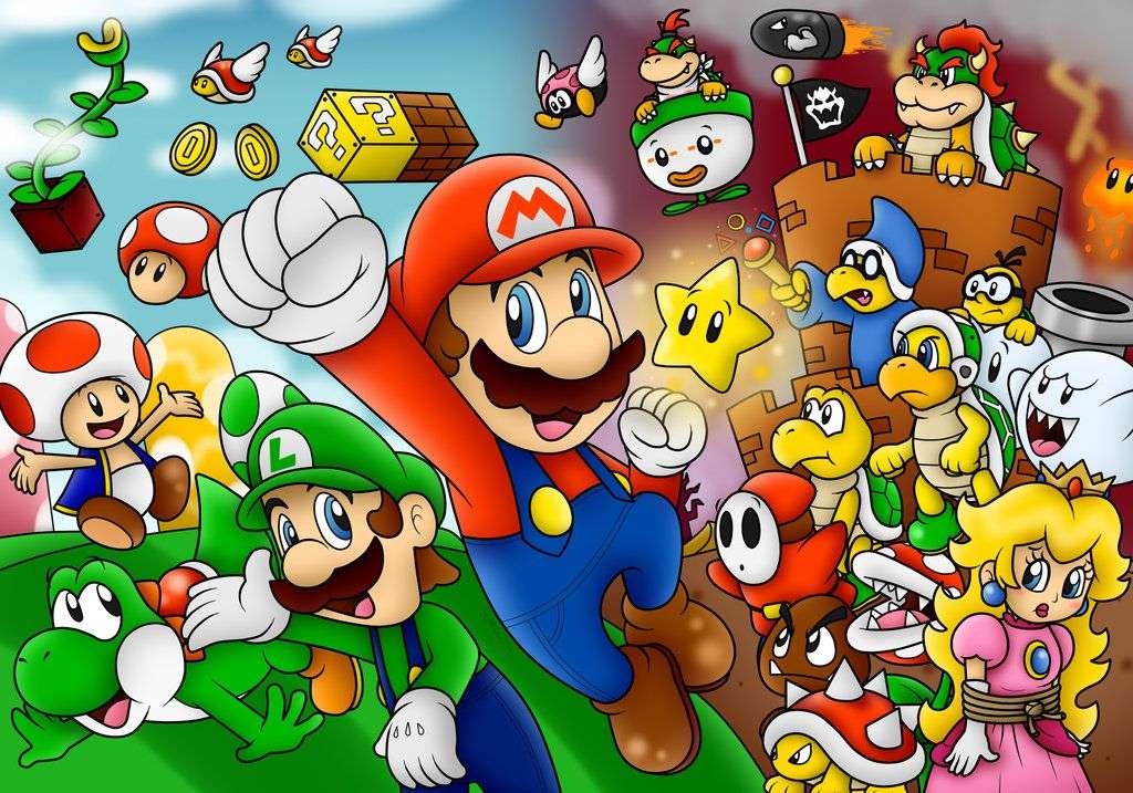 Super Mario puzzle online a partir de foto