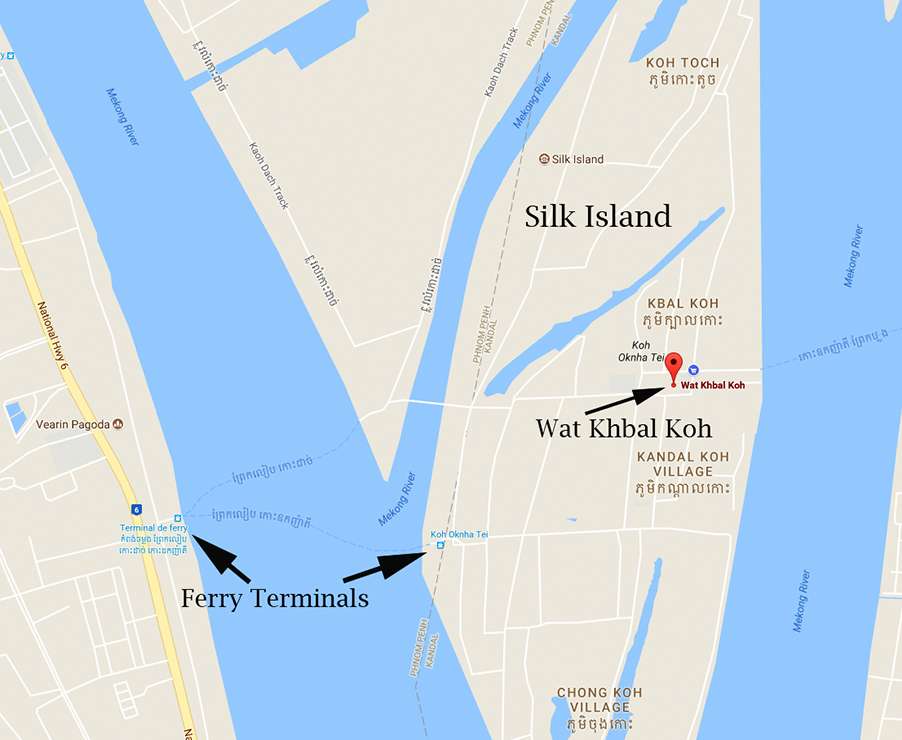 Karta över Koh Dach pussel online från foto