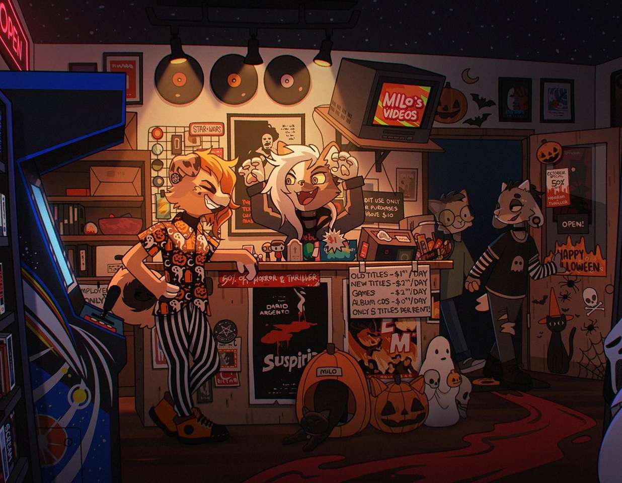 Il Bar animato puzzle online da foto