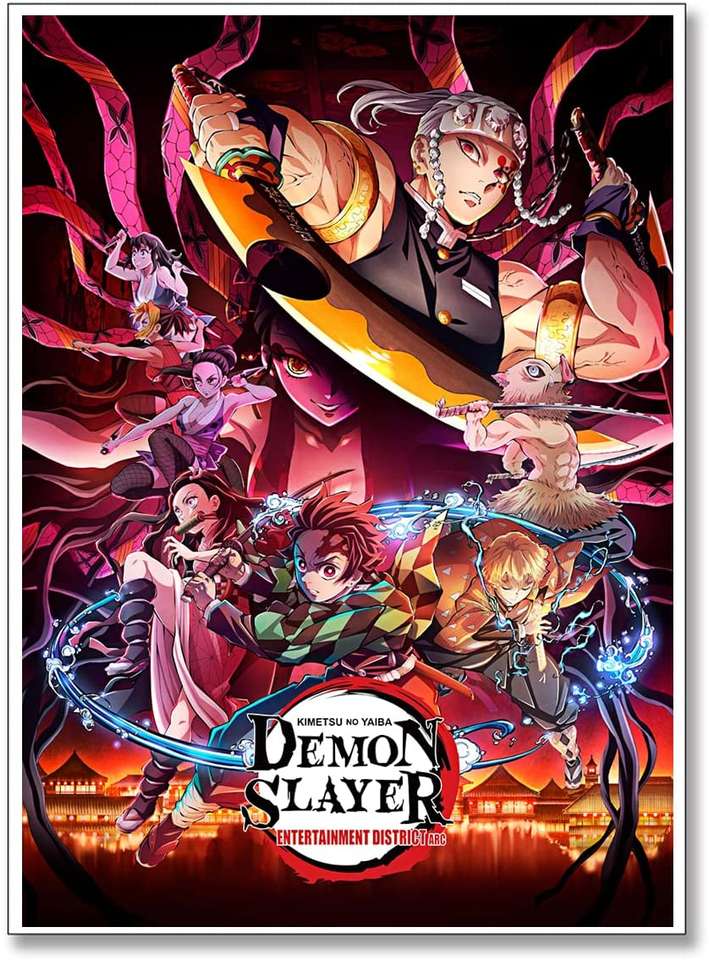 Demon Slayer plakát online puzzle