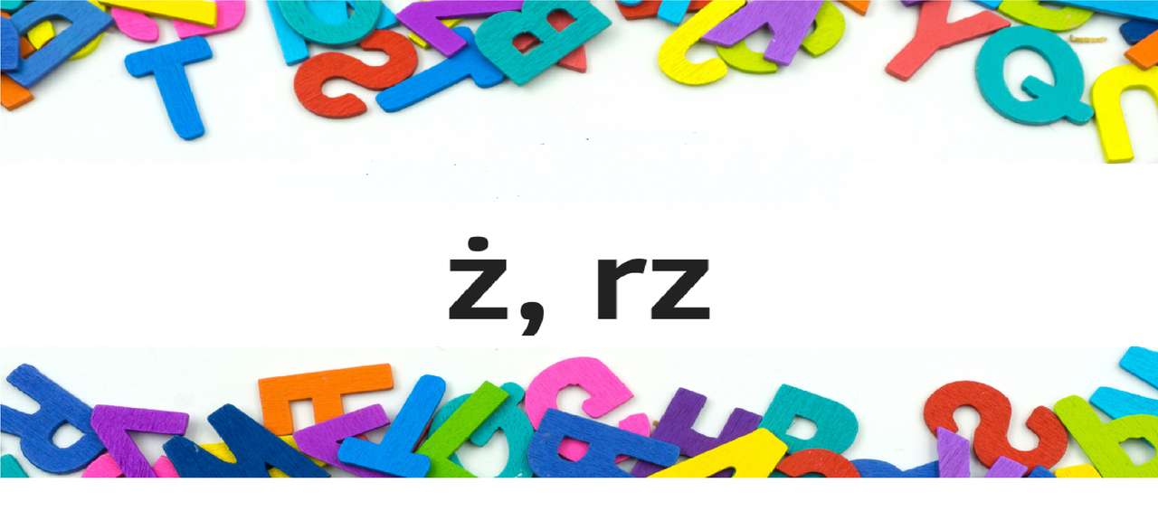 Ortografia rz i ż puzzle en ligne à partir d'une photo