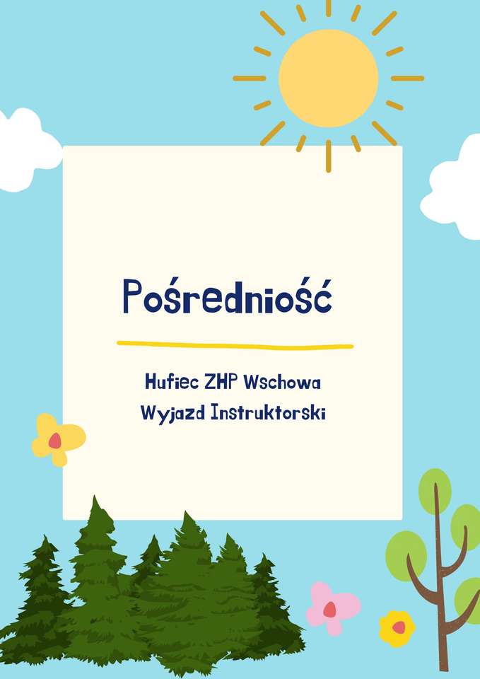 Instruktorský výlet skautského oddílu ZHP Wschowa online puzzle