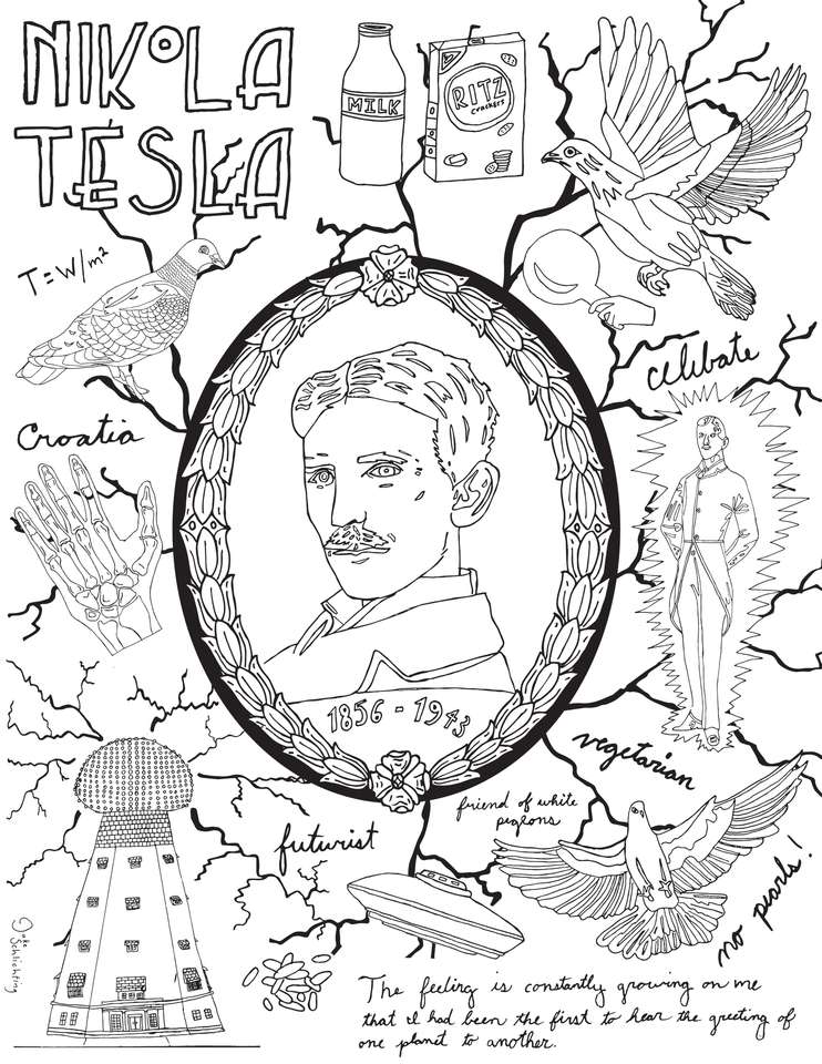Nicholas Tesla puzzle online z fotografie