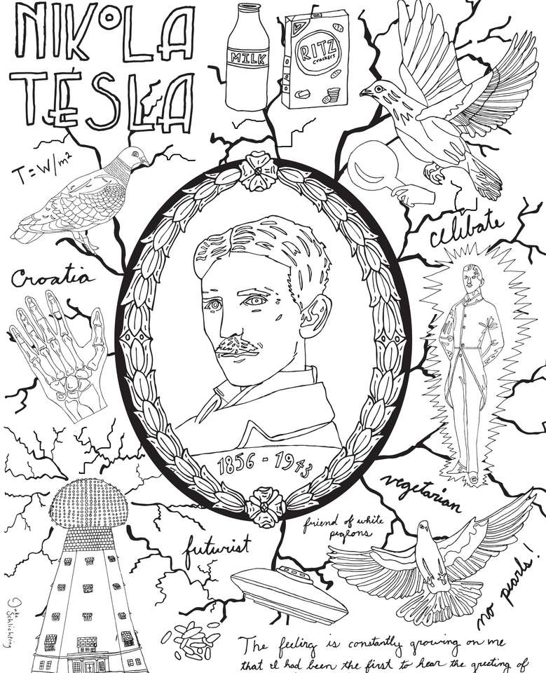 Nikola Tesla-forskare Pussel online