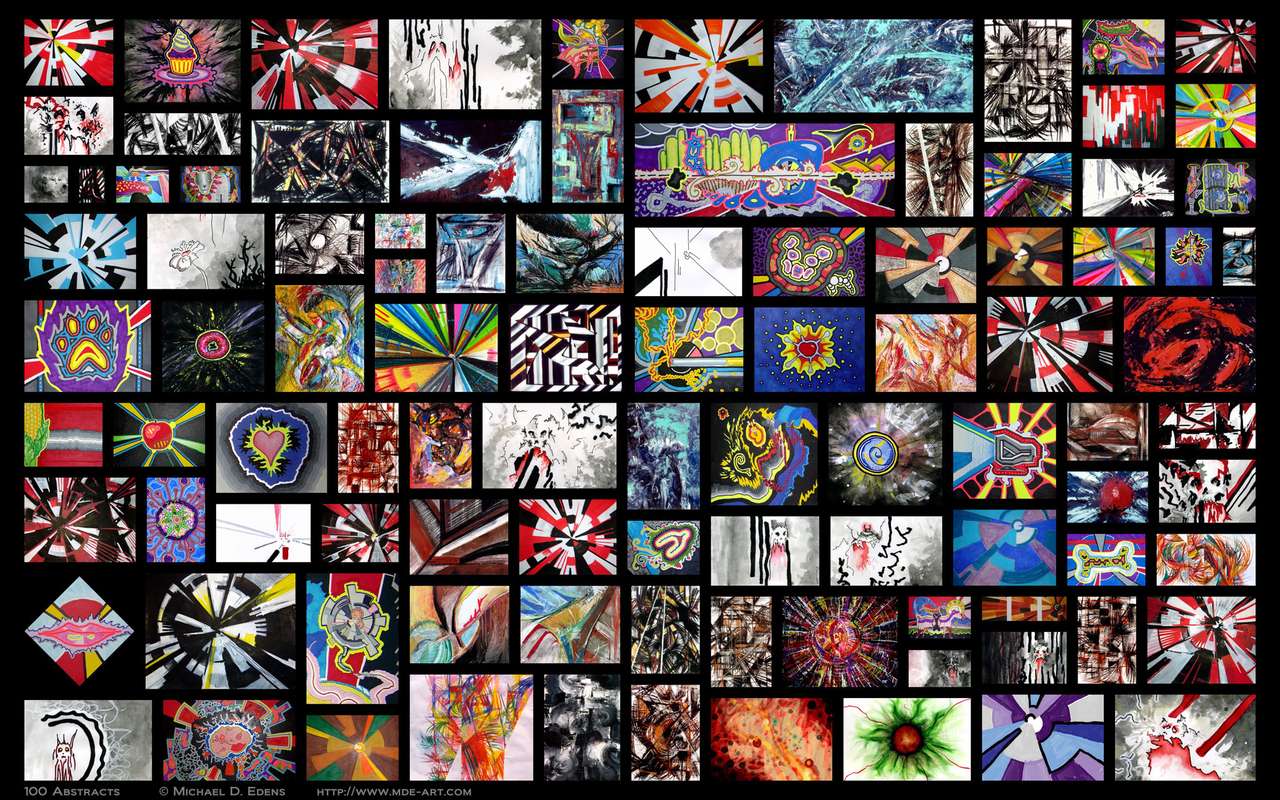 Collage di opere d'arte e immagini puzzle online