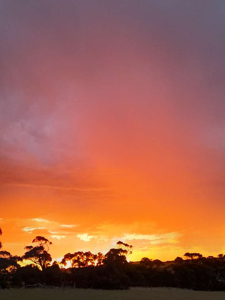 Az eső naplemente puzzle online fotóról