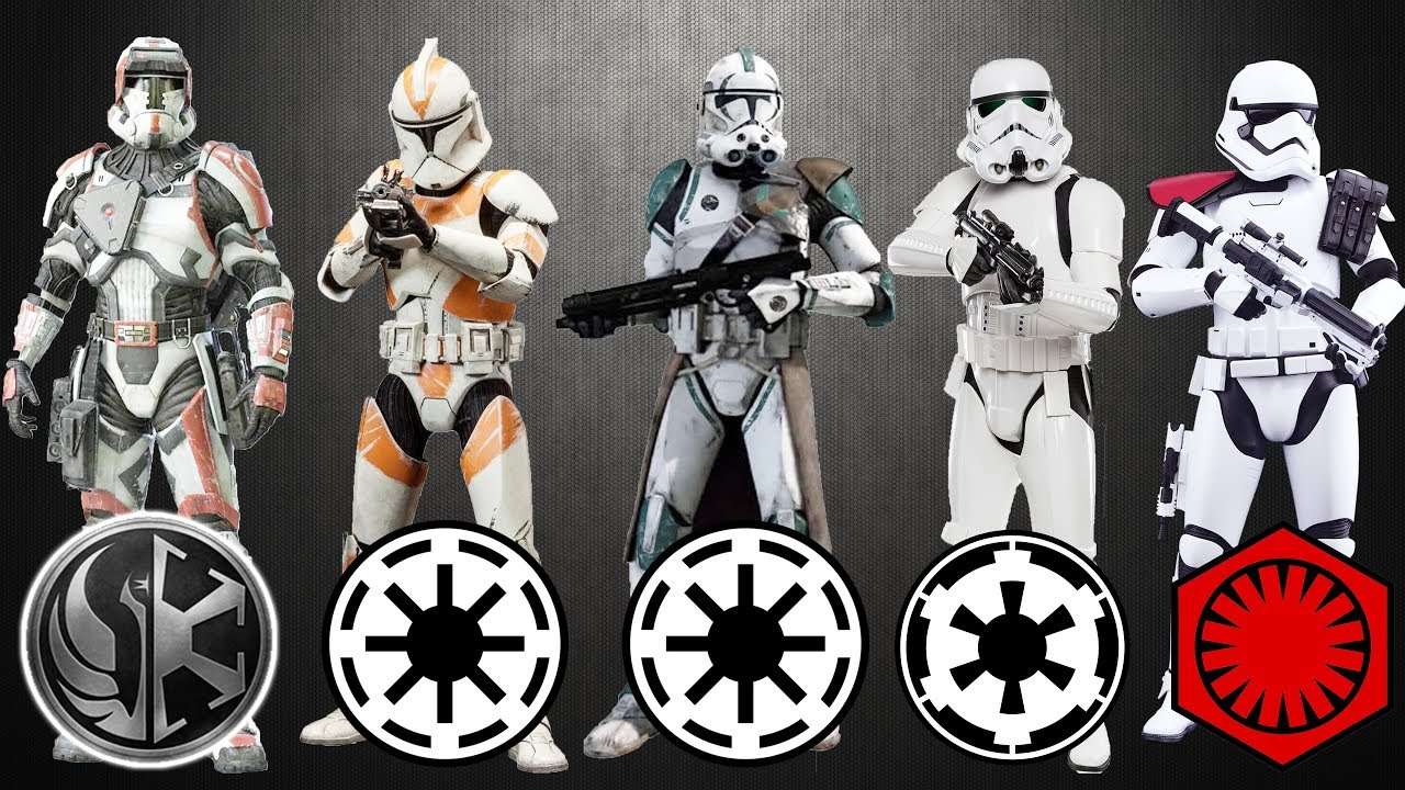 rebel/imperial soldiers puzzle online from photo