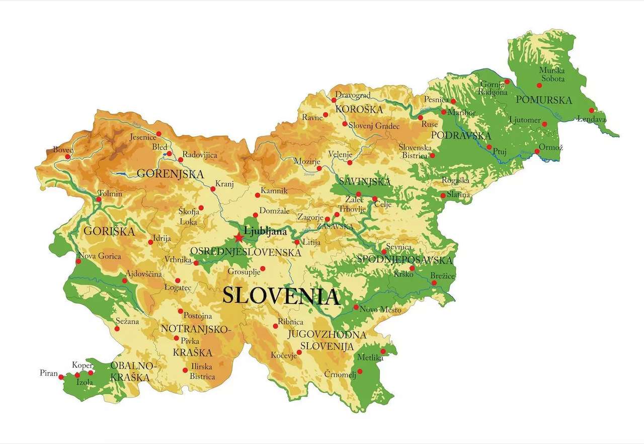 スロベニア 写真からオンラインパズル