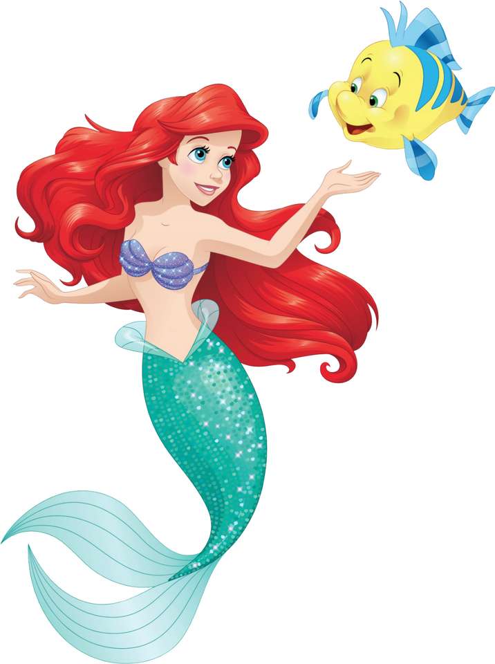 Little mermaid puzzle online from photo