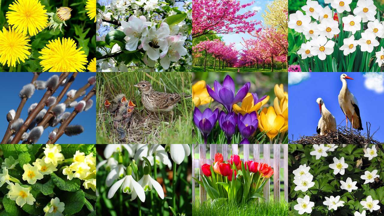 Пролетта идва онлайн пъзел от снимка