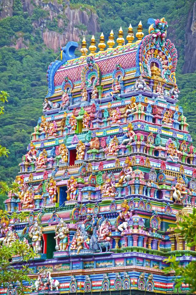 Meenakshi Amman Temple puzzle online from photo
