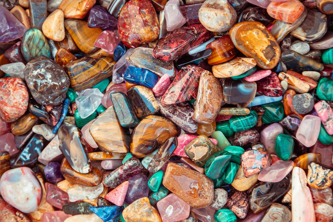 Collezione di pietre preziose puzzle online da foto