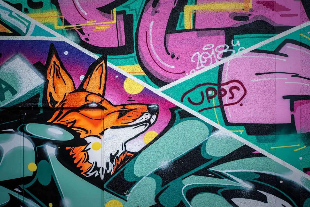 Graffiti de renard puzzle en ligne