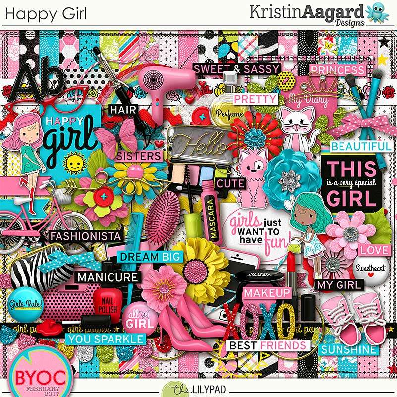 Happy Girl Lily Pad online puzzle