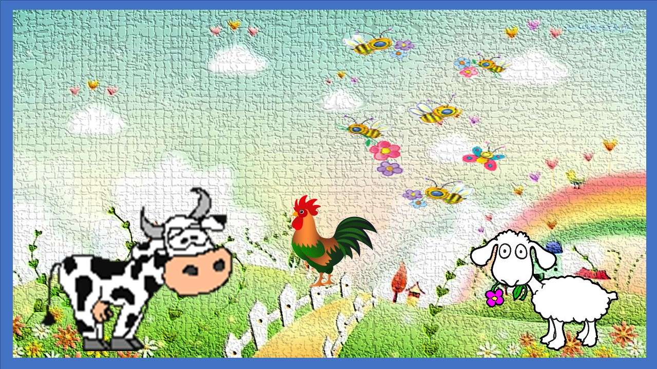 animais de fazenda puzzle online a partir de fotografia