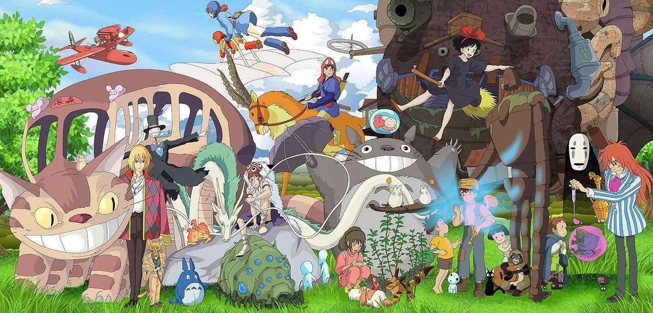 Ghibli-Taste Online-Puzzle vom Foto