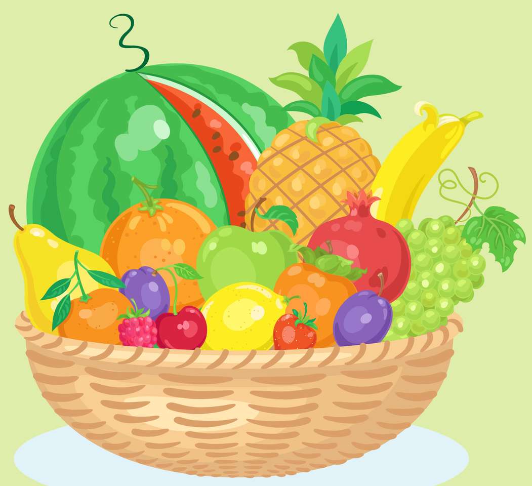 frutas de salada онлайн пъзел