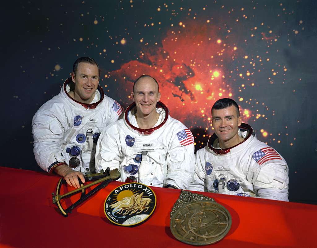 Tripulação original da Apollo 13 puzzle online a partir de fotografia
