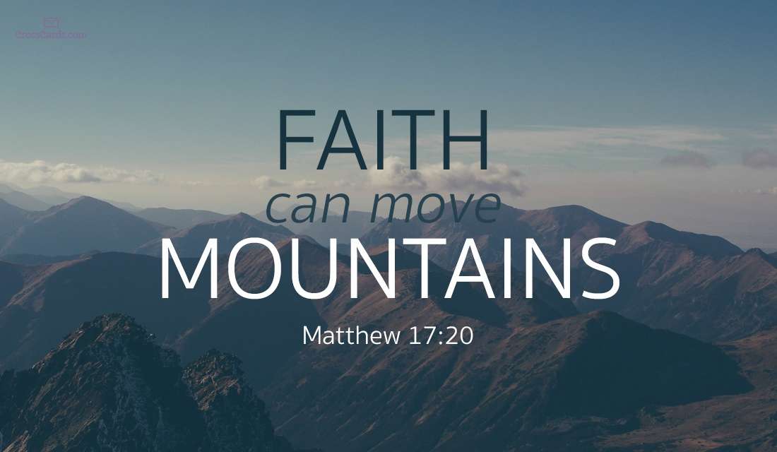Η πίστη μπορεί να μετακινήσει βουνά παζλ online από φωτογραφία