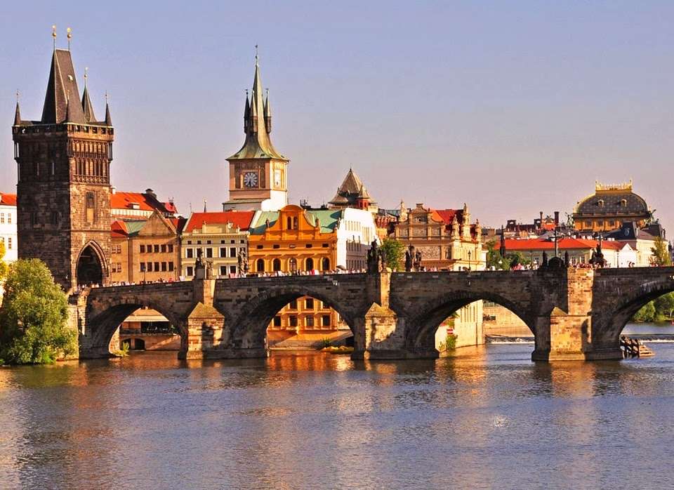 Karlsbron i Prag pussel online från foto