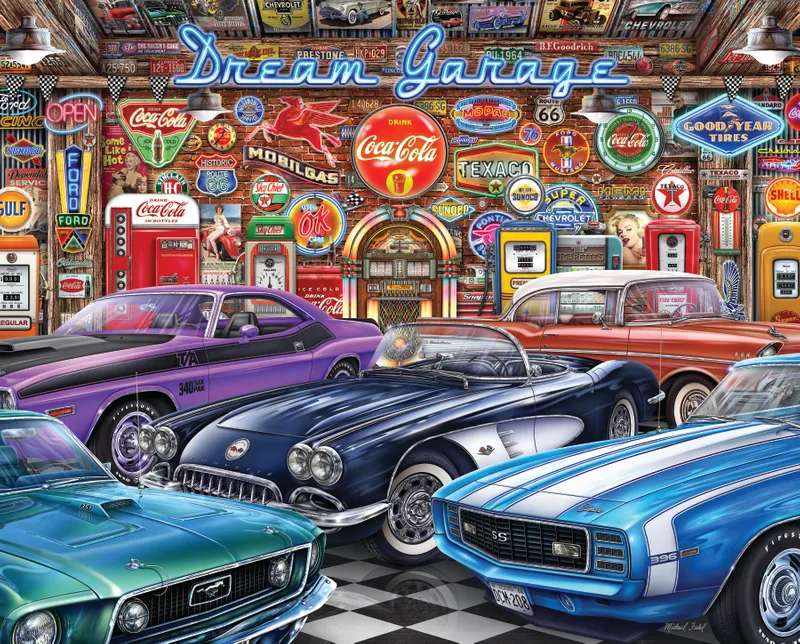 Dream Garage Classics puzzle online from photo