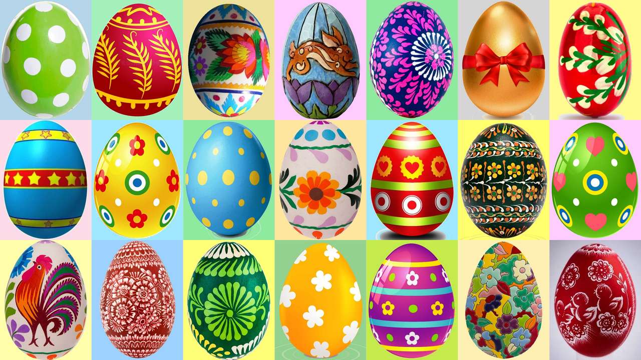 Velikonoční vajíčka- online puzzle