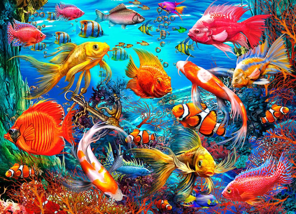 Fish Are Dancing Along puzzle online from photo