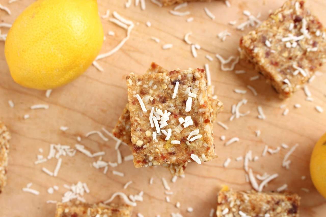 Vegan Lemon Squares puzzle online from photo