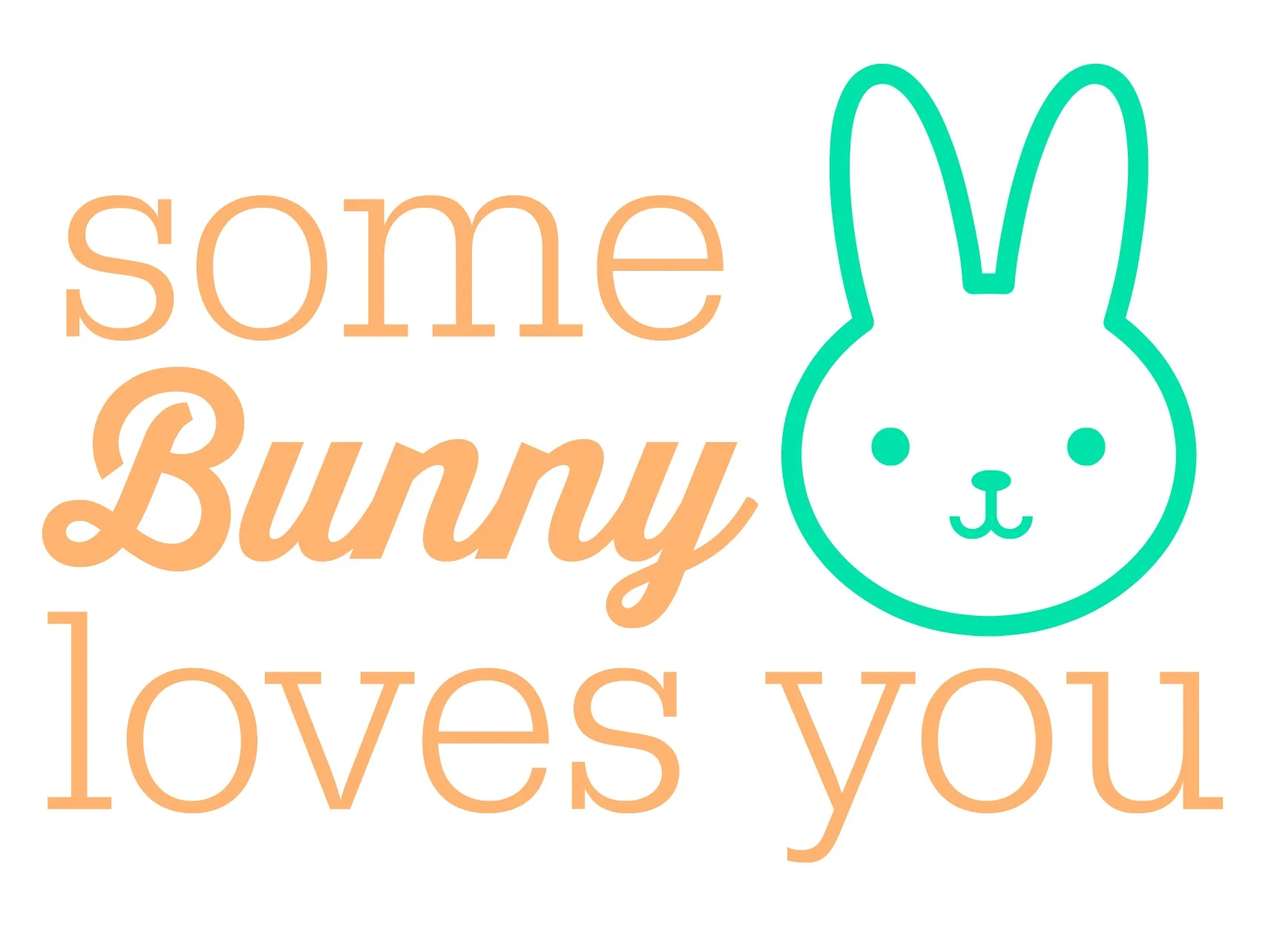 Some bunny loves you puzzle online from photo
