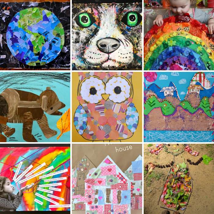 Seis quadrados de arte puzzle online a partir de fotografia