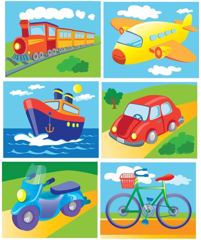 Means of transport puzzle online from photo