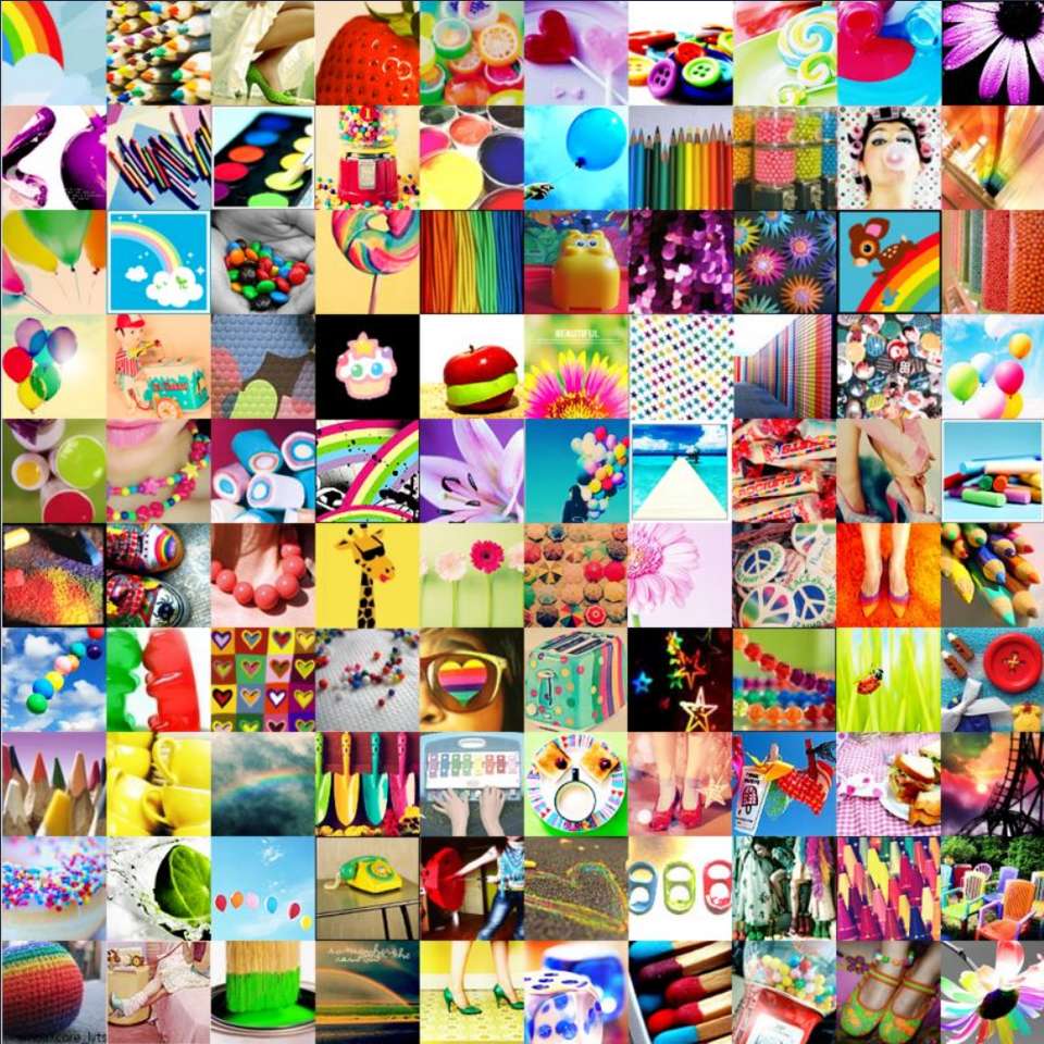 Kleurrijke afbeeldingen puzzel online van foto