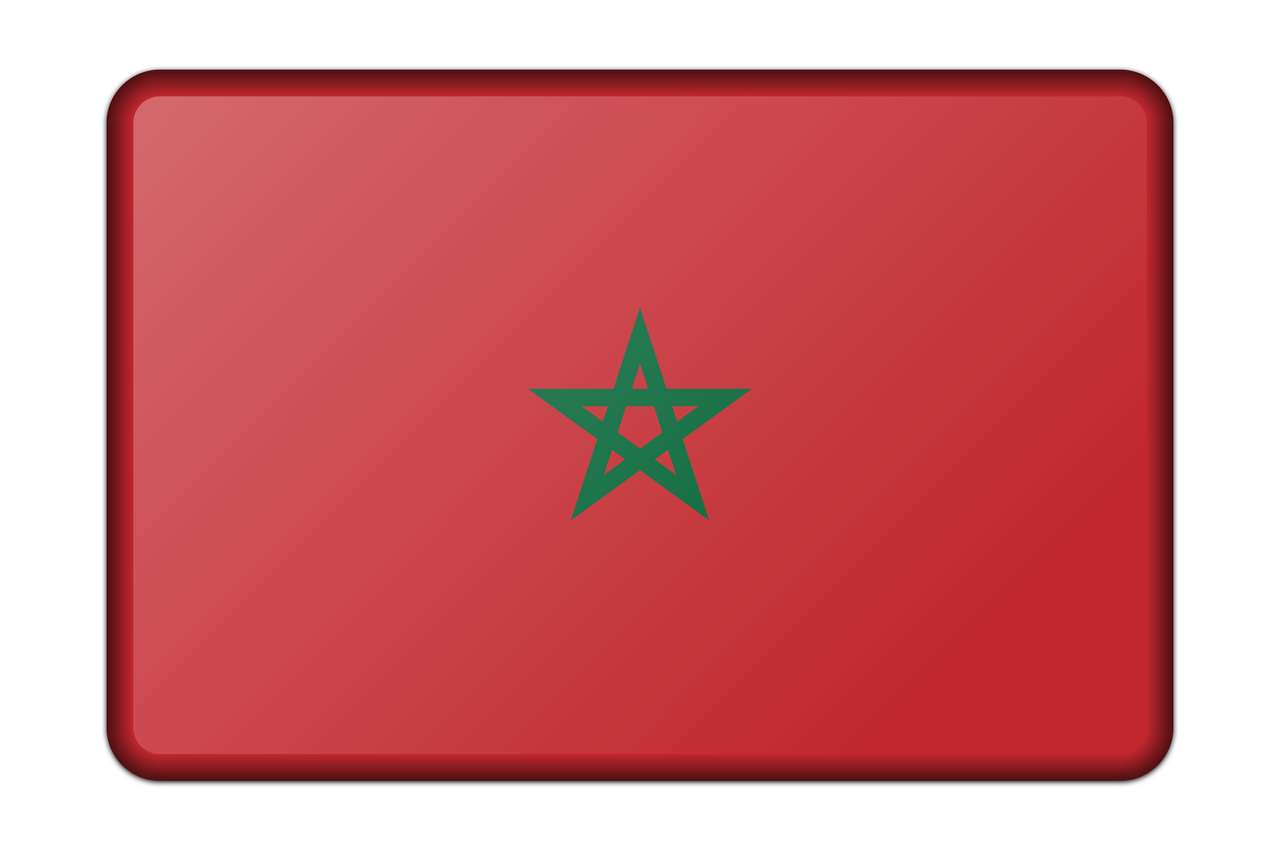 σημαία του Μαρόκου παζλ online από φωτογραφία
