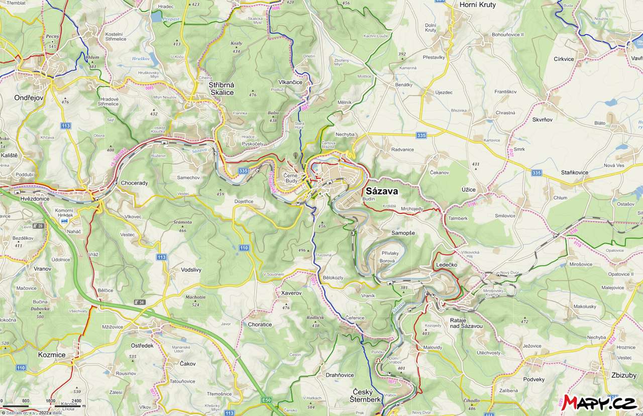 Центральная Богемия - Сазава пазл онлайн из фото