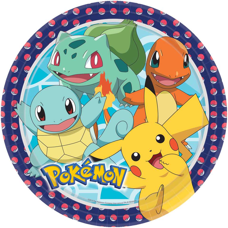 Pokemons logo puzzle online from photo